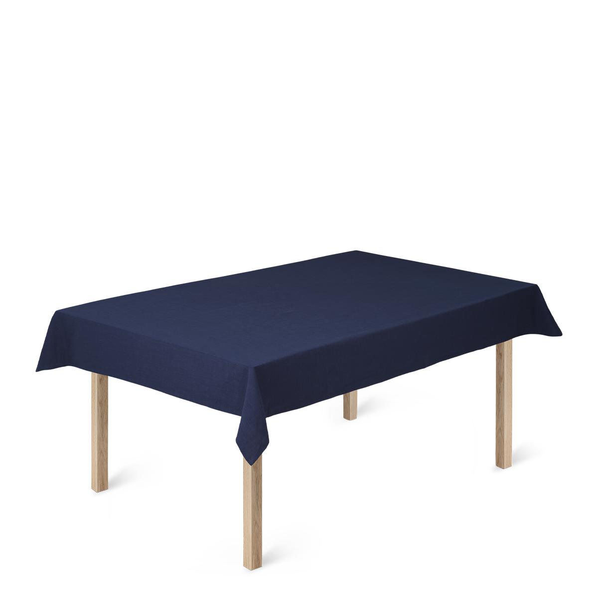 Juna Basic Cotton桌布150 x270厘米，深蓝色