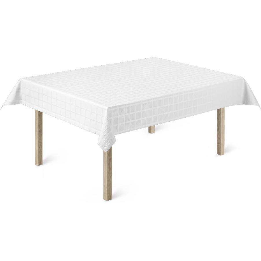 Juna Brick Damascus桌布白色，150x220厘米