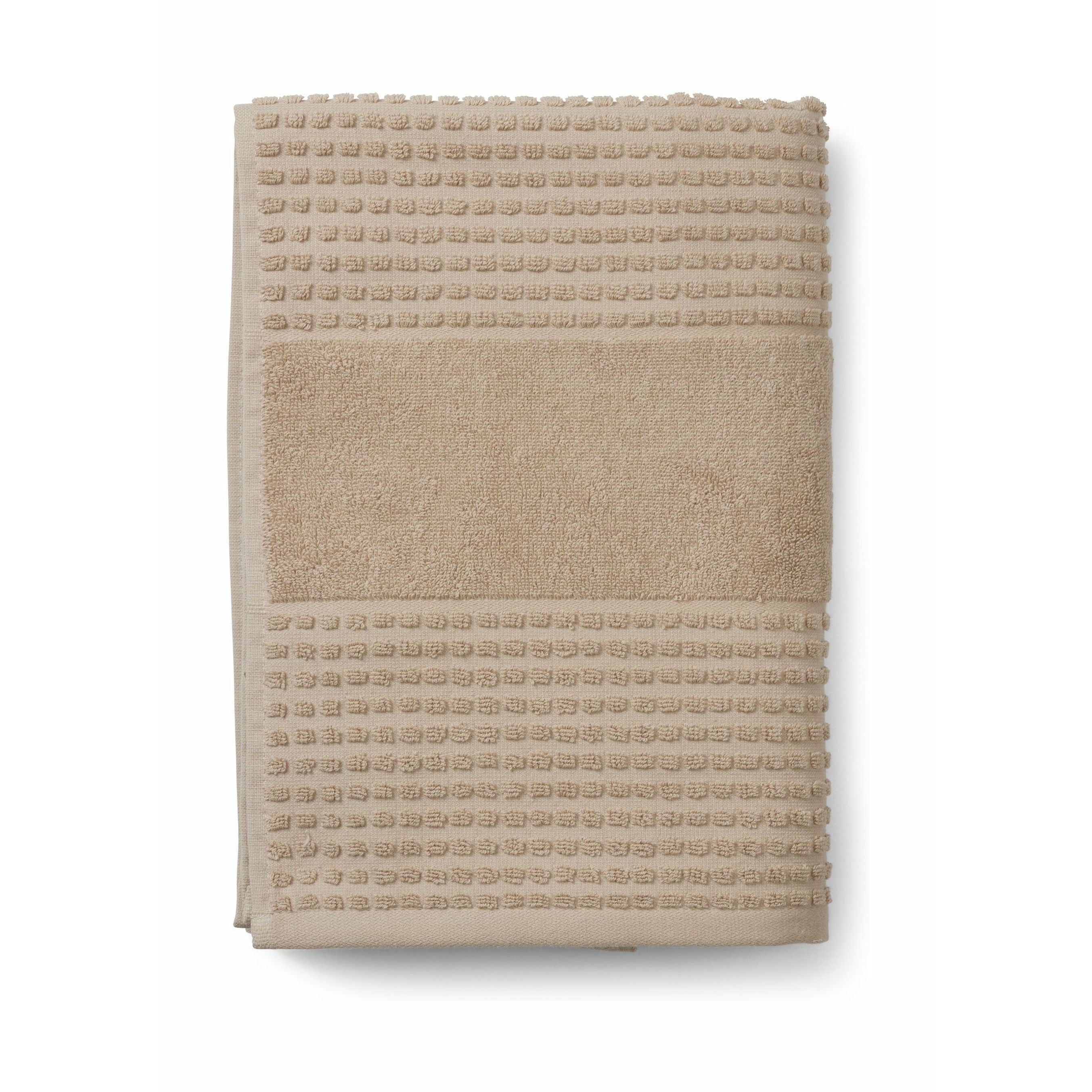 Asciugamano di assegno Juna 70x140 cm, sabbia