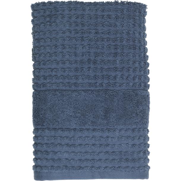 Juna sjekk håndkle mørkeblå, 50x100 cm