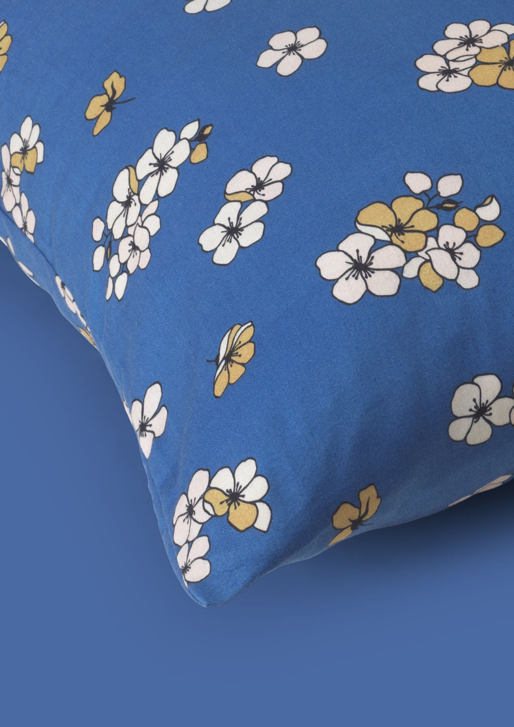 Juna Grand愉快的枕套63 x60厘米，蓝色