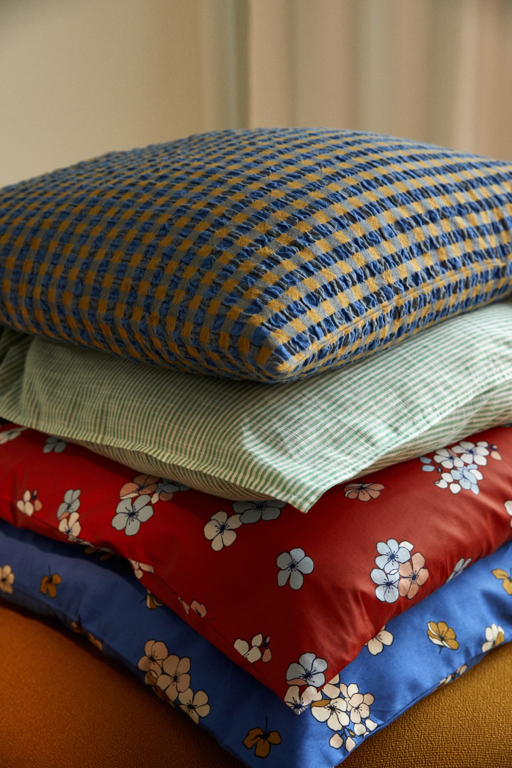 Juna Grand Pleasly Pillowcase 63 x60 cm, blauw