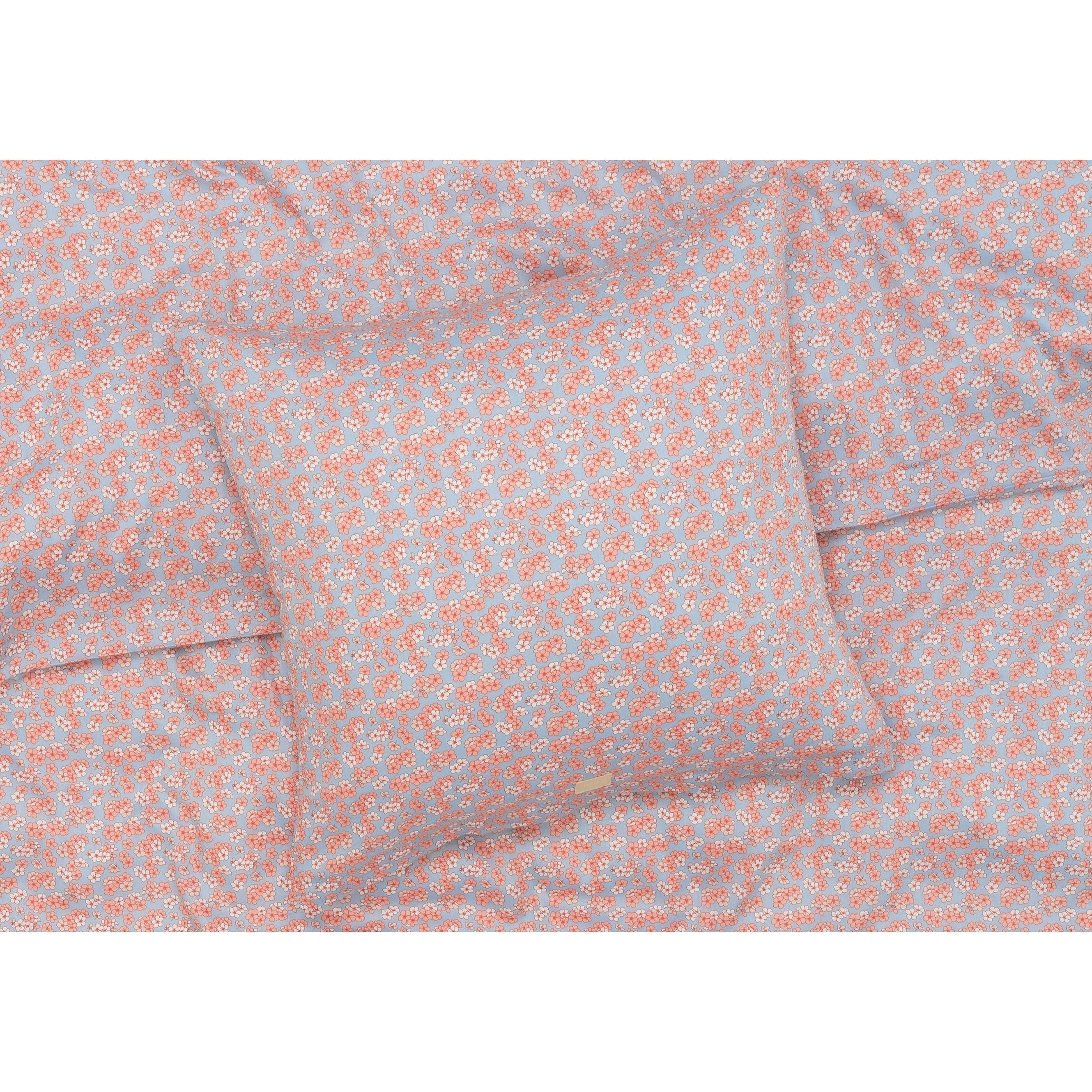 Juna behagelig seng lin 140x220 cm, lyseblå
