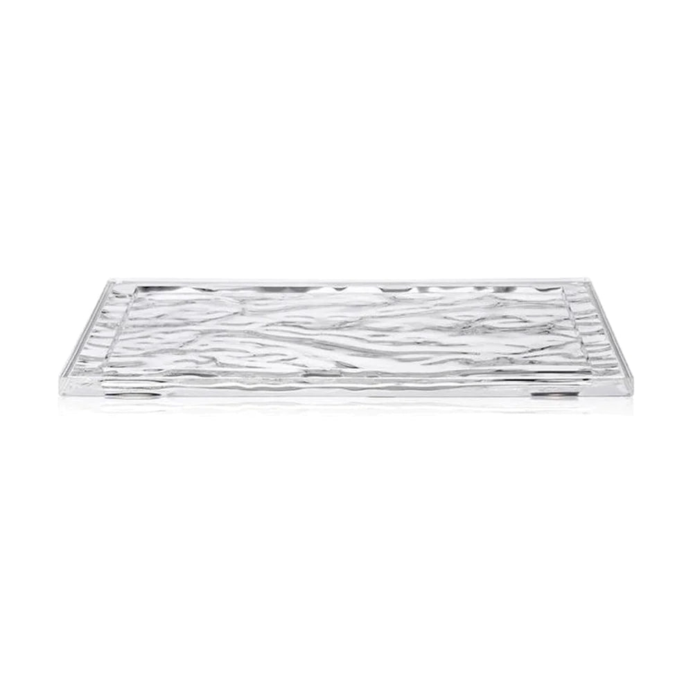 Bandeja de dunas de Kartell 46x22 cm, cristal