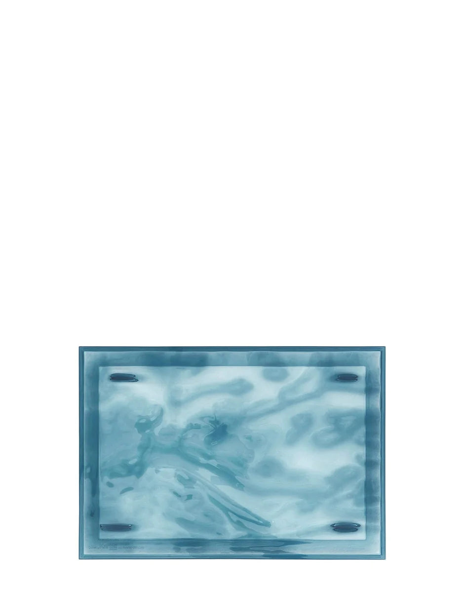 Kartell Dune Tray 46x22 cm, bleu clair