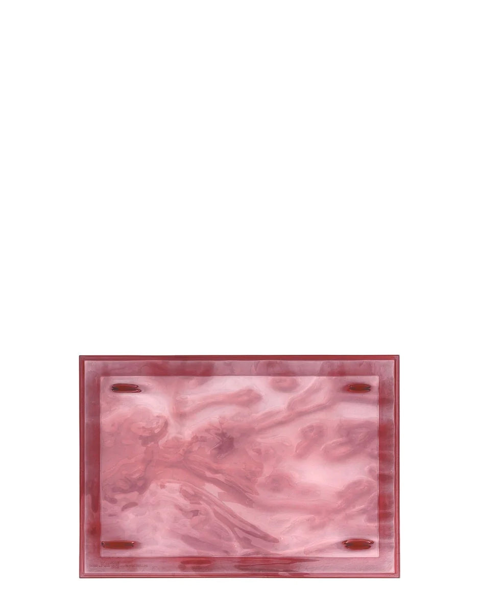 Kartell Dune Tray 55x38 Cm, Pink