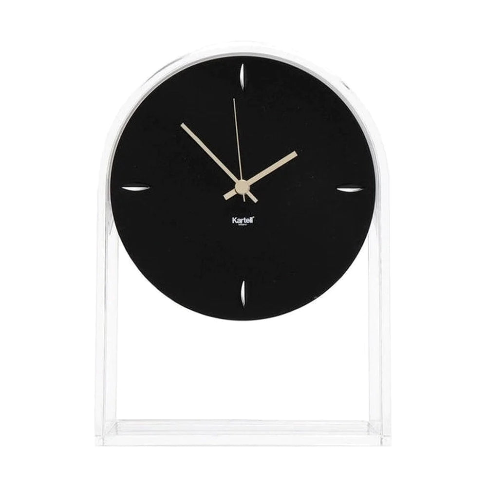 Kartell Air du Temps Horloge, cristal / noir