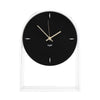 Kartell Air du Temps Clock, Crystal/Black