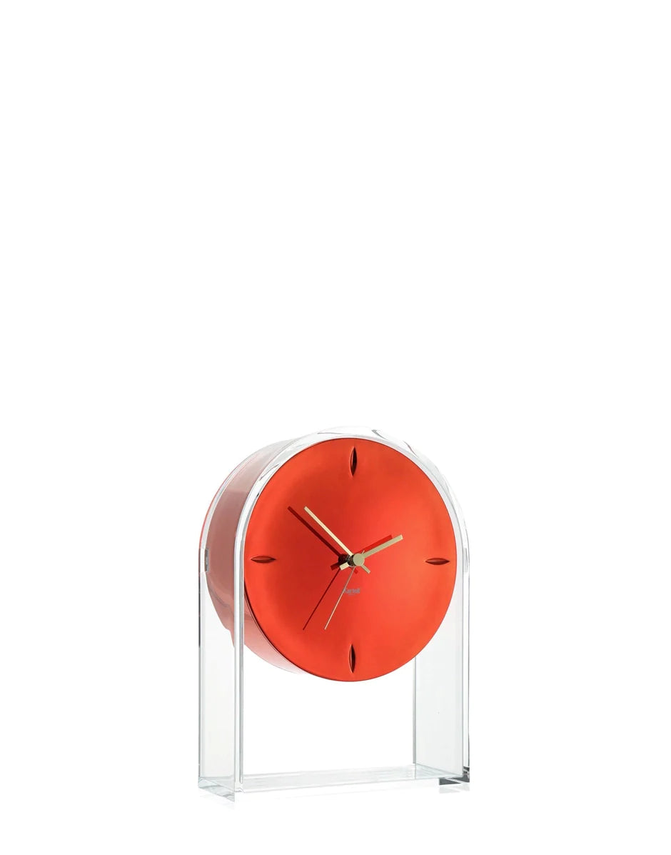 Kartell Air du Temps Horloge, cristal / rouge