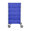 Kartell Mobil 5 Cassetto con ruote, blu cobalto