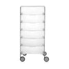 Kartell mobil 6 cassetto con ruote, ghiaccio