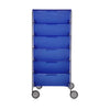 Kartell Mobil 6 cassetto con ruote, blu cobalto