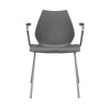 Kartell Maui -fauteuil, houtskool