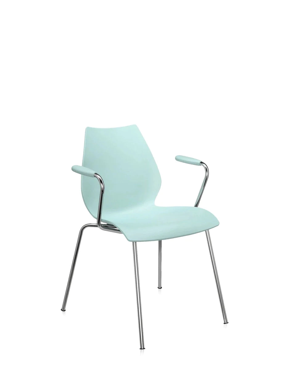 Kartell Maui -fauteuil, lichtblauw