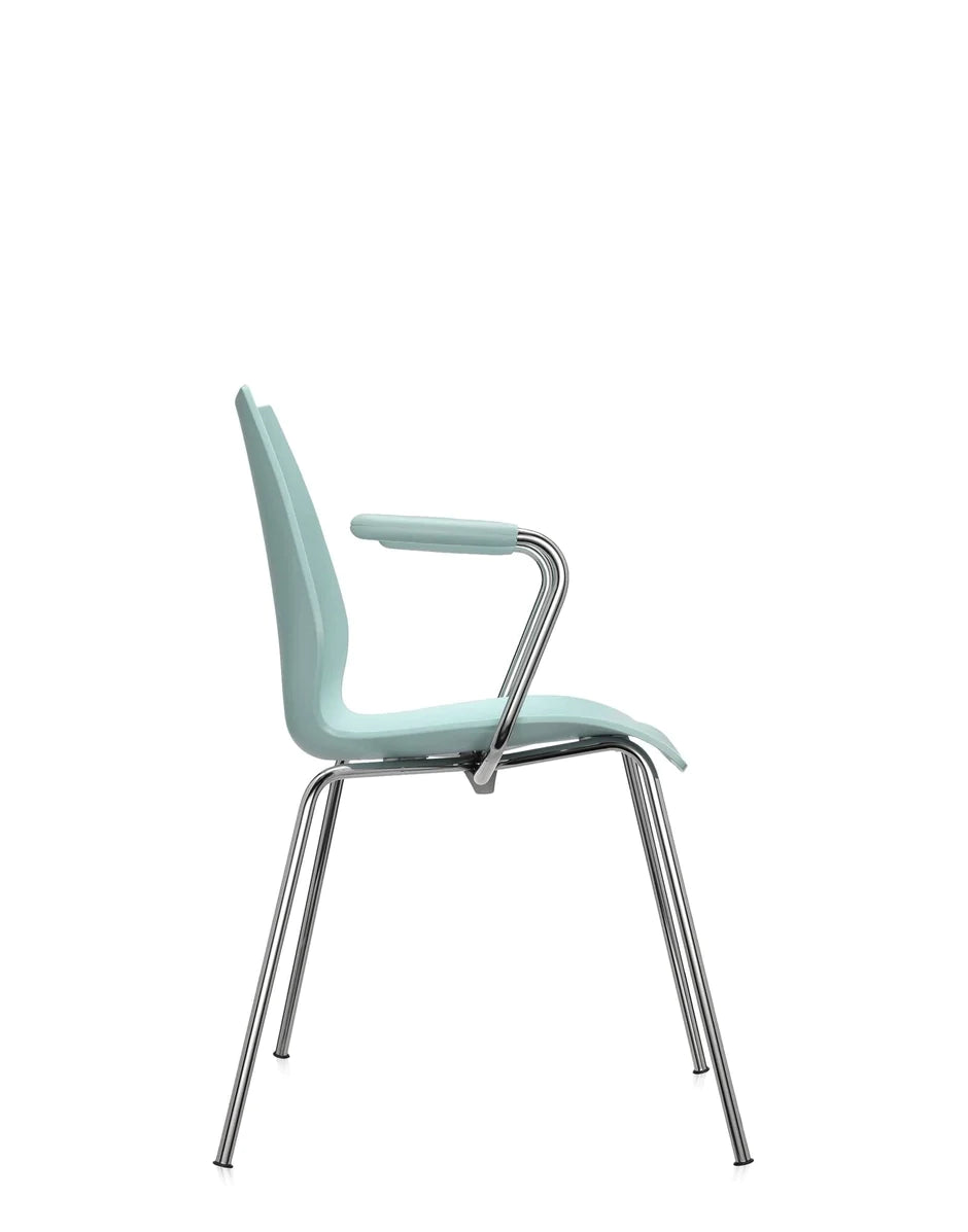 Kartell Maui -fauteuil, lichtblauw