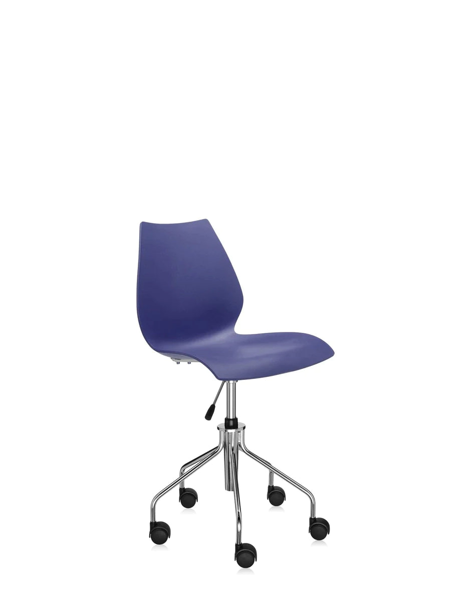 Sedia girevole kartell maui, blu navy