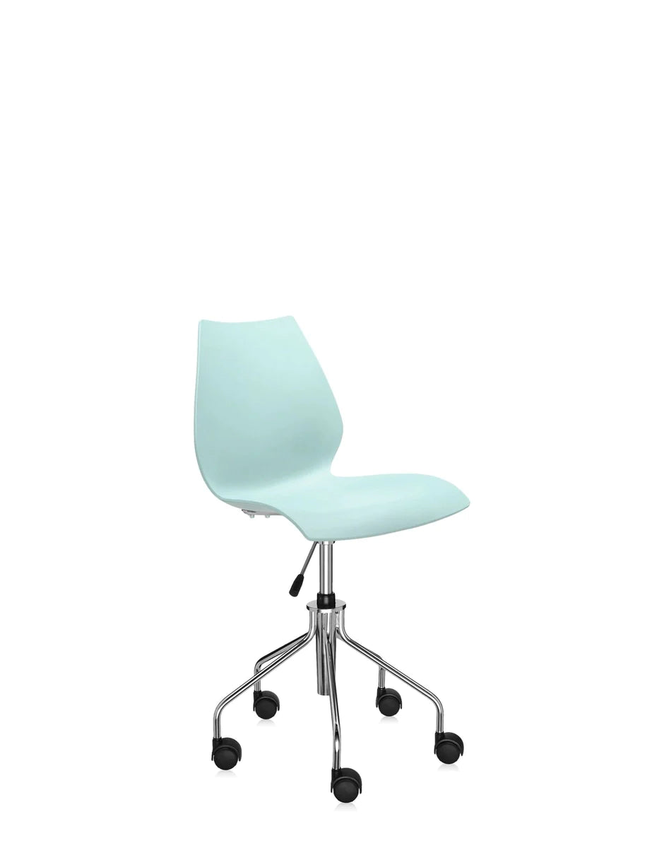 Kartell Maui Swivel stoel, lichtblauw