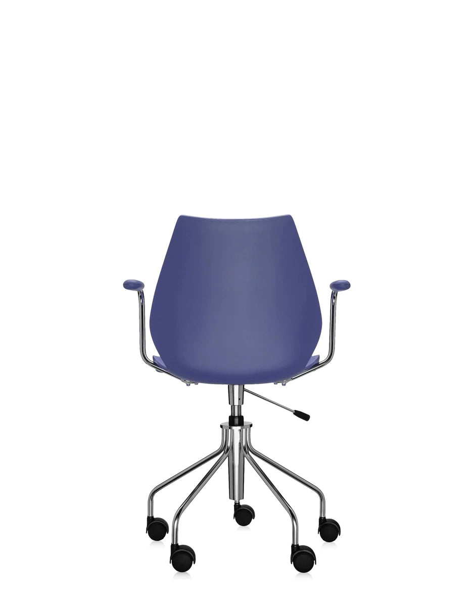 Kartell Maui Swivel Armchair, Navy Blue