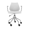 Fauteuil pivotant Kartell Maui, gris clair