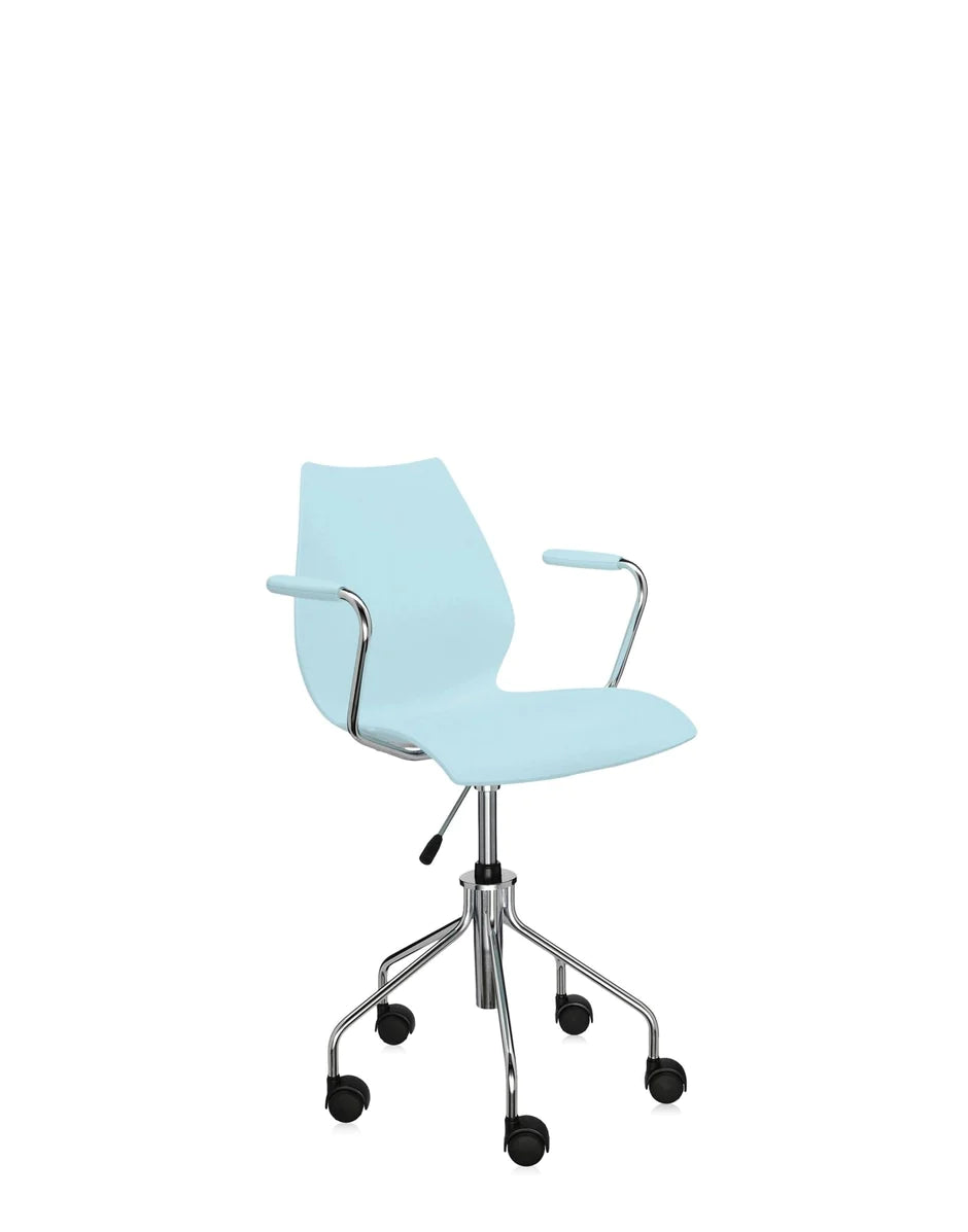 Kartell Maui Swivel fauteuil, lichtblauw