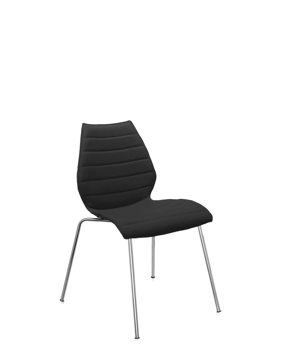 Sedia Kartell Maui morbida Trevira, nero