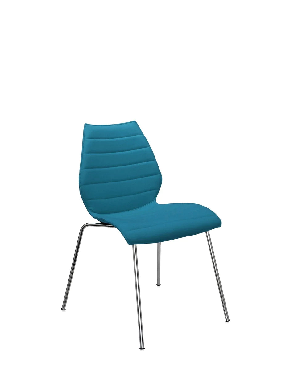 Sedia Kartell Maui Soft Trevira, blu verde acqua