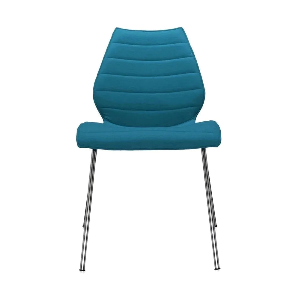 Kartell Maui软Trevira椅子，蓝蓝色