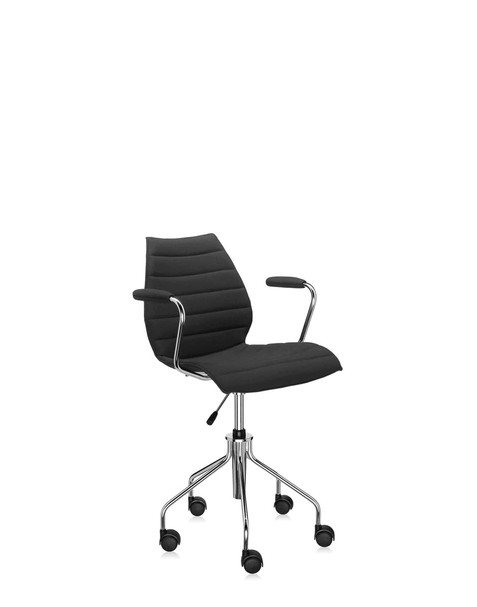 Kartell Maui Soft Trevira fauteuil, zwart