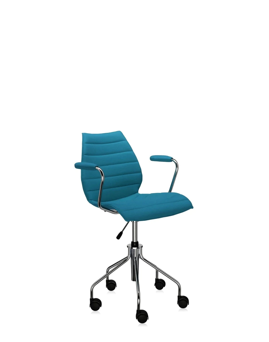 Kartell Maui Soft Trevira fauteuil, groenblauw blauw