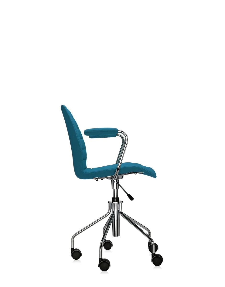 Kartell Maui Soft Trevira fauteuil, groenblauw blauw