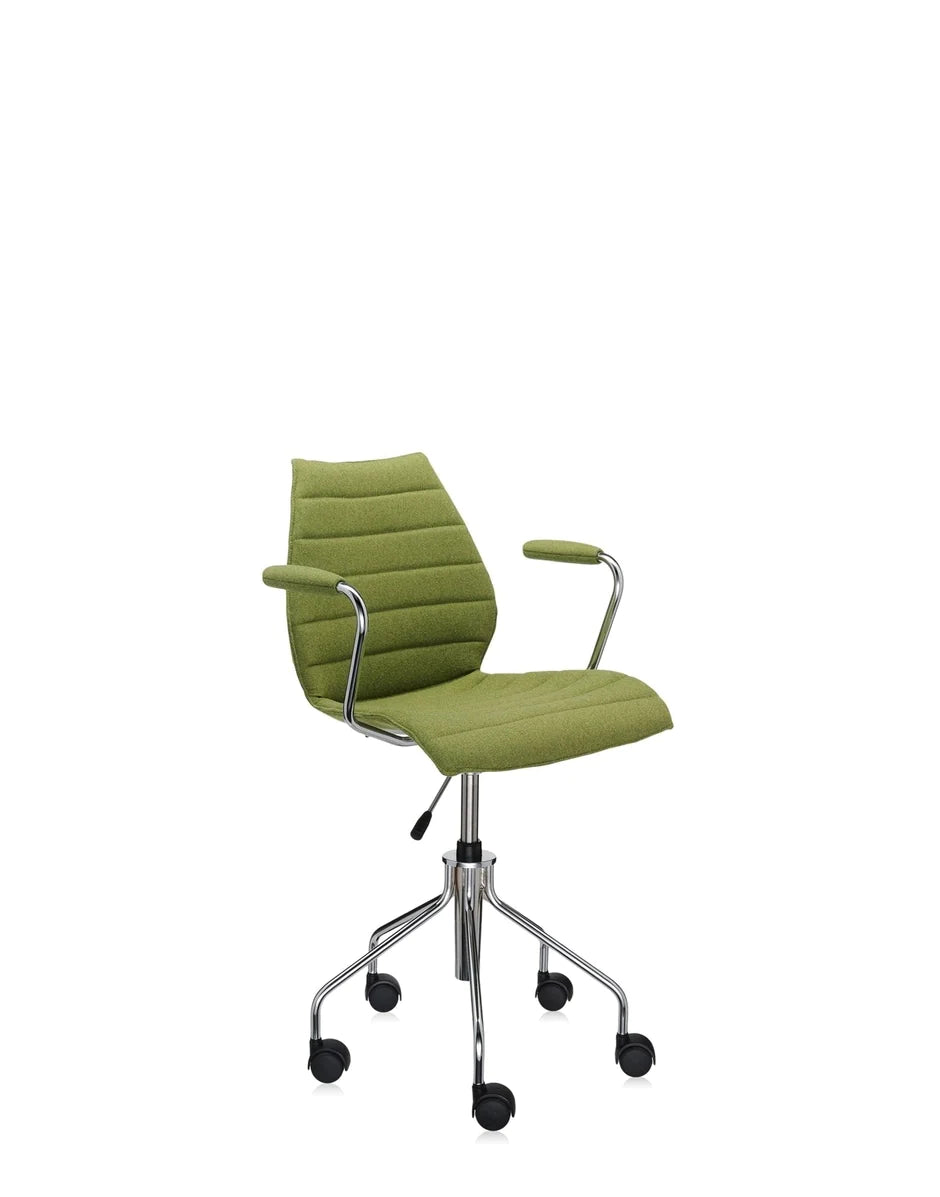 Kartell Maui Soft Trevira fauteuil, zuurgroen