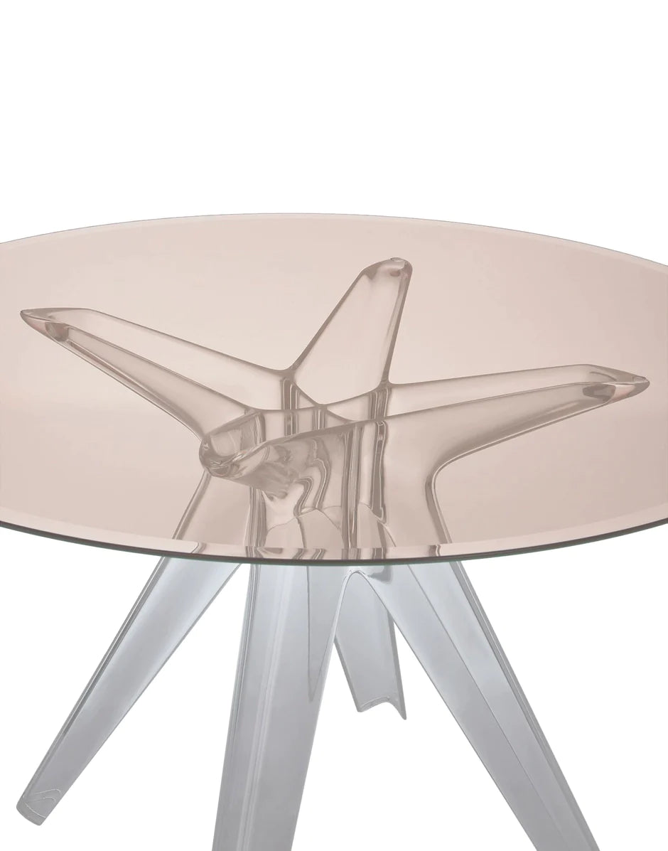 Kartell Sir Gio Table ronde, cristal / rose