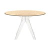 Kartell Sir Gio Table ronde, Crystal / Bronze