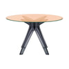 Kartell Sir Gio Table round, fume/rosa