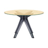 Kartell Sir Gio Table Round, røg/bronze