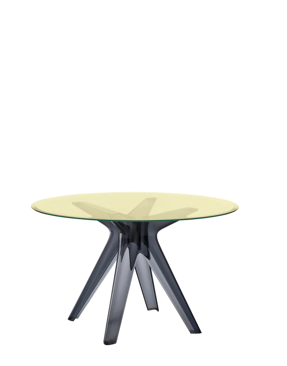 Kartell Sir Gio Table Round，烟/黄色