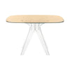 Kartell Sir Gio Table Square, Kristall/Bronze