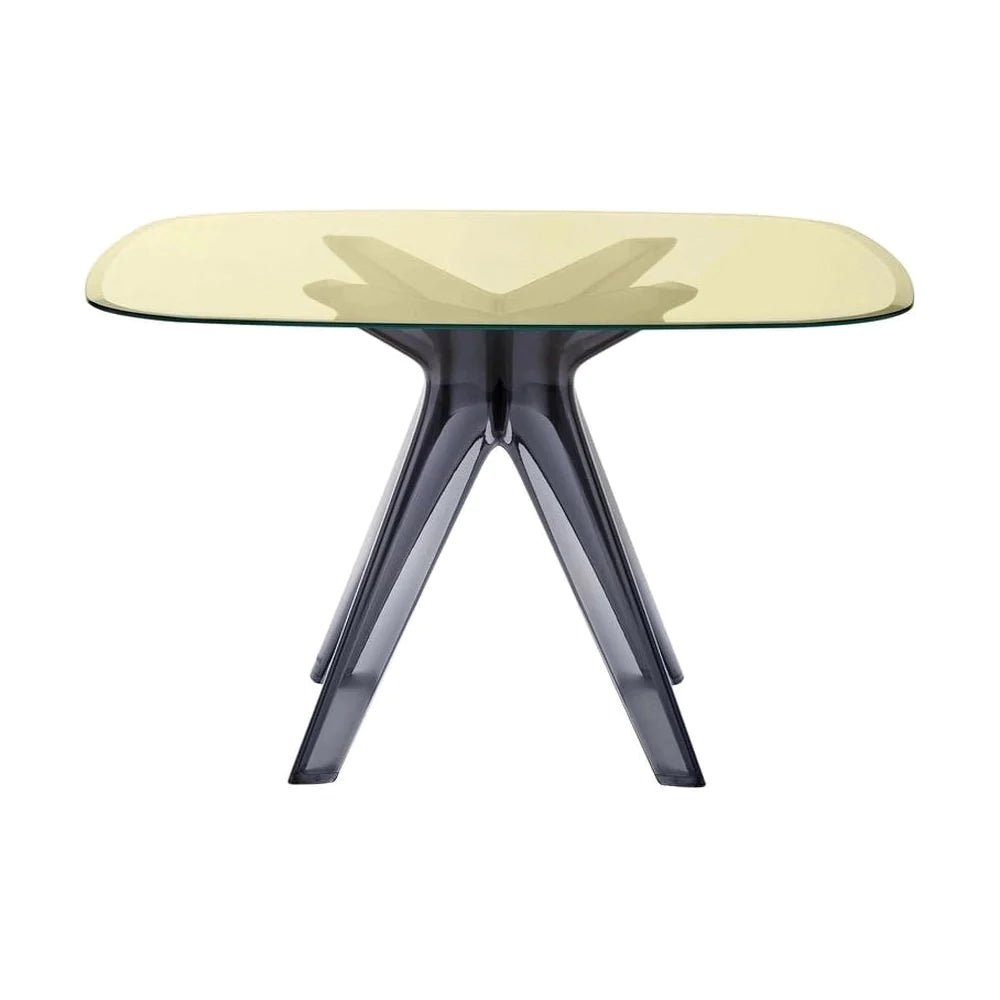 Kartell Sir Gio Table Square，Fume/Yellow