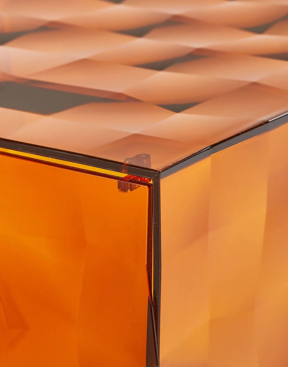 Kartell Optic Container med dør, Amber