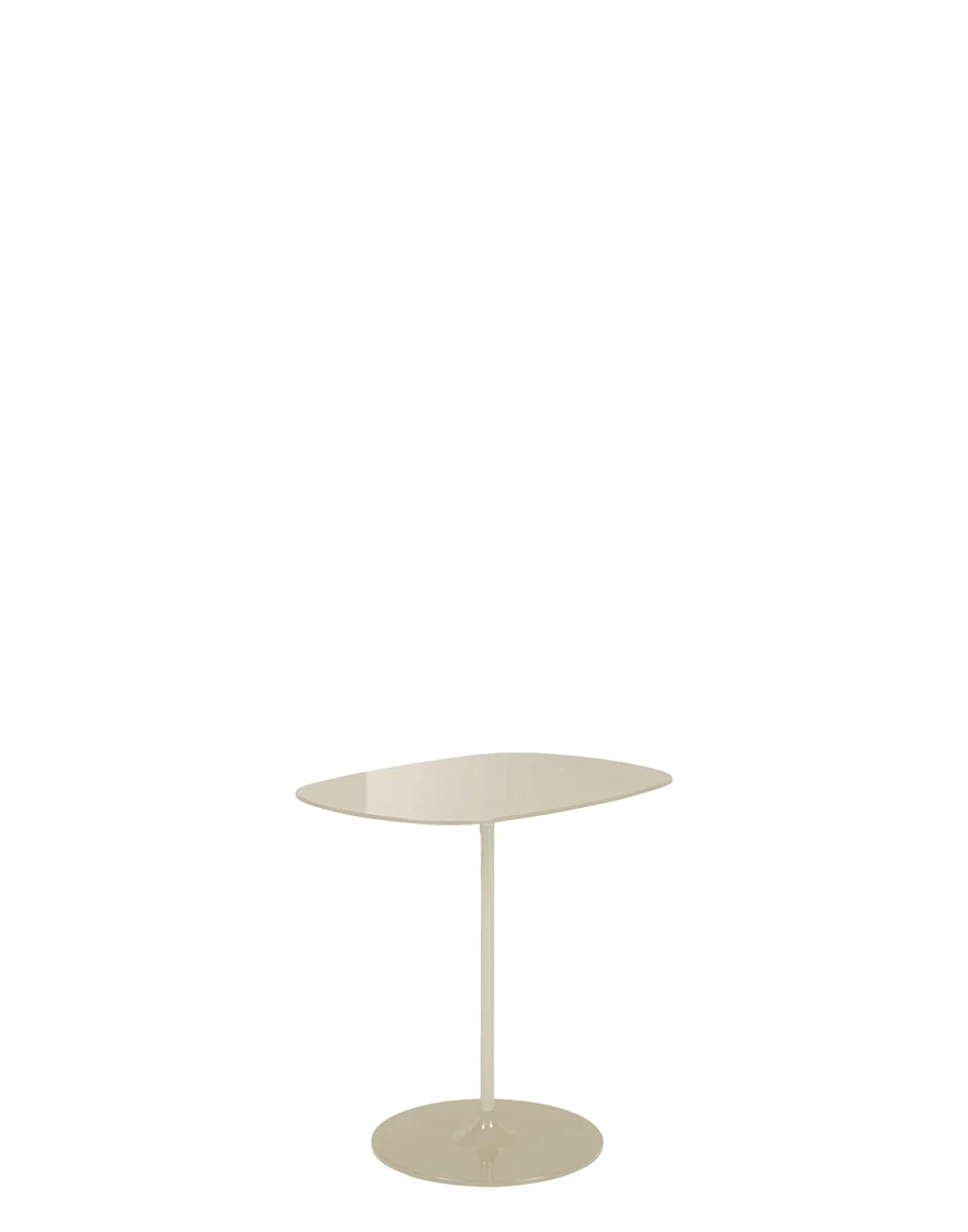 Kartell Thierry Side Table High, Warm Beige/White