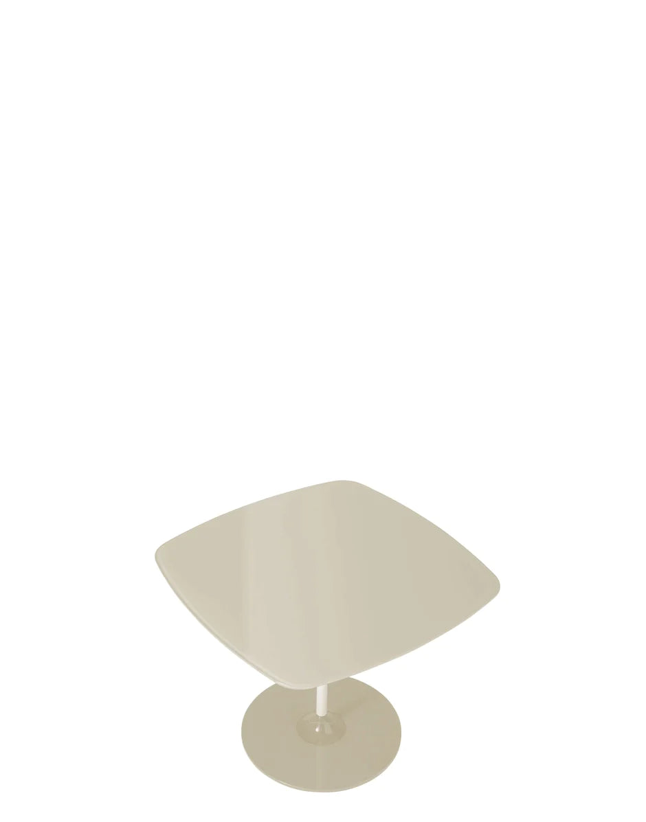 Kartell Thierry Side Table High, Warm Beige/White