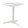 Kartell Multiplo Table round con marmo a base di stelle ⌀78 cm, bianco