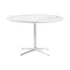 Kartell Multiplo Table round con marmo a base di stelle ⌀118 cm, bianco