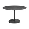 Table multiplo kartell rond avec marbre de base carré ⌀118 cm, noir