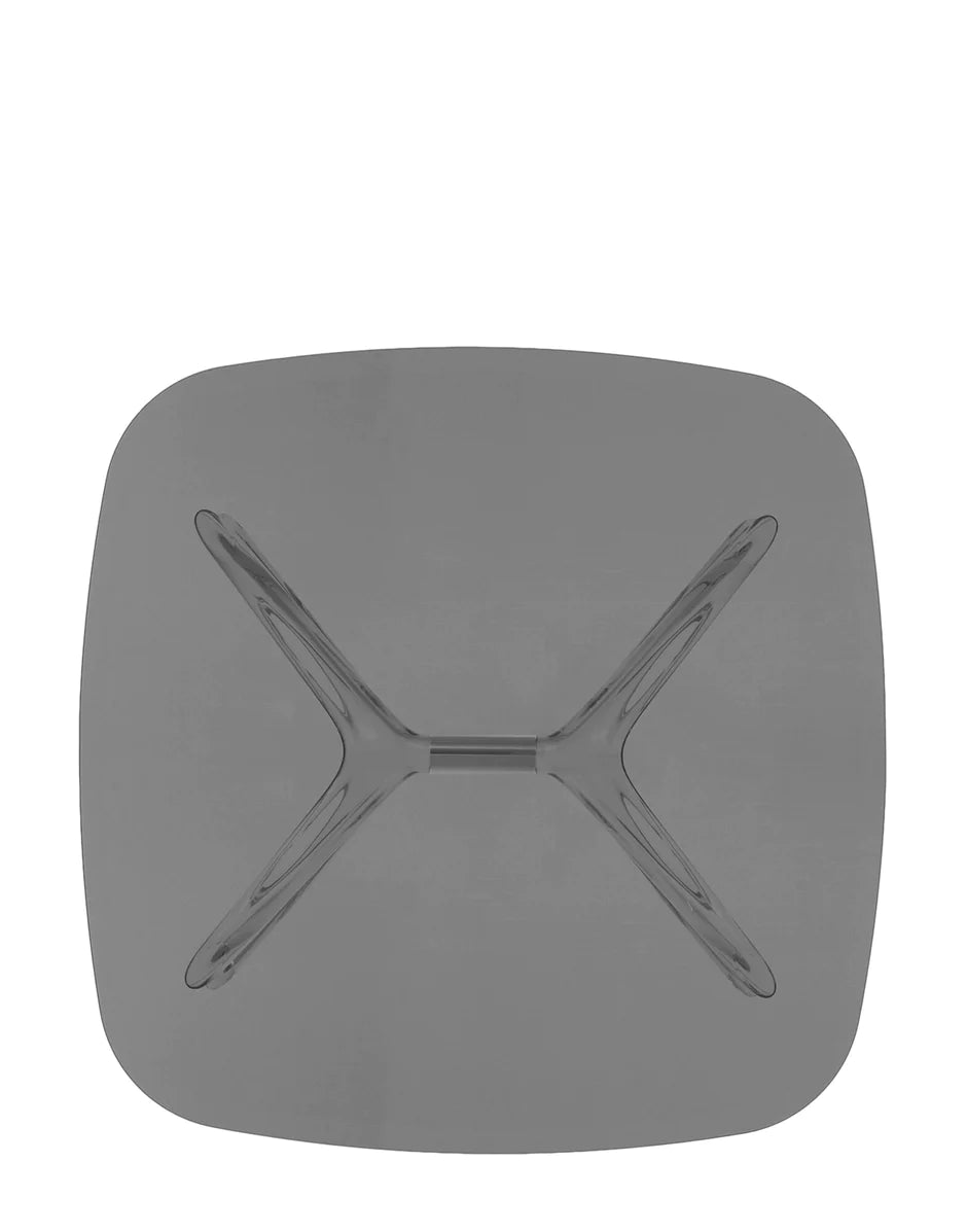 Kartell Blast Side Table Square, Chrome/Grey