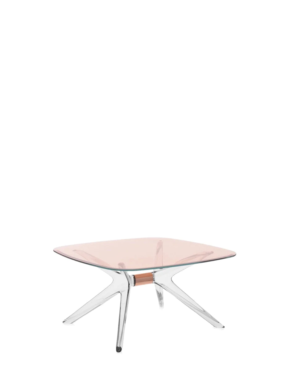 Kartell Blast Side Table Square, Bronze/Pink