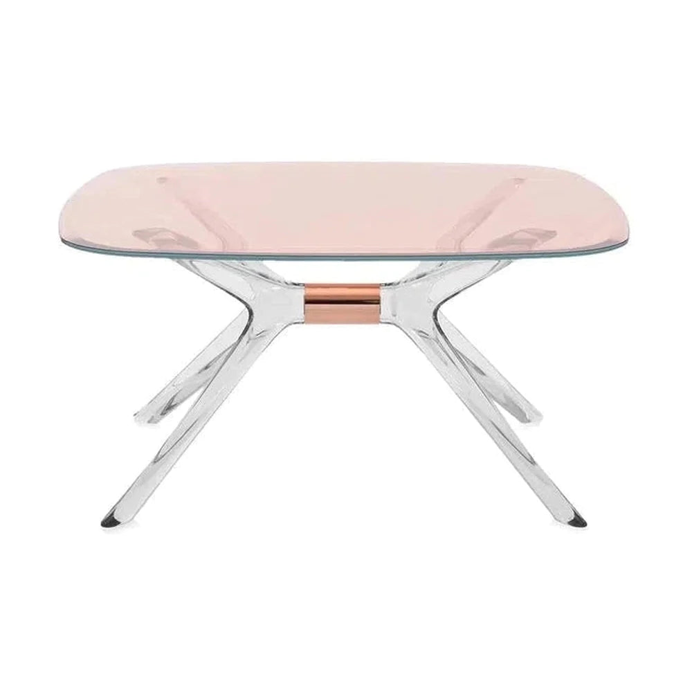 Kartell Blast Side Table Square, brons/rosa