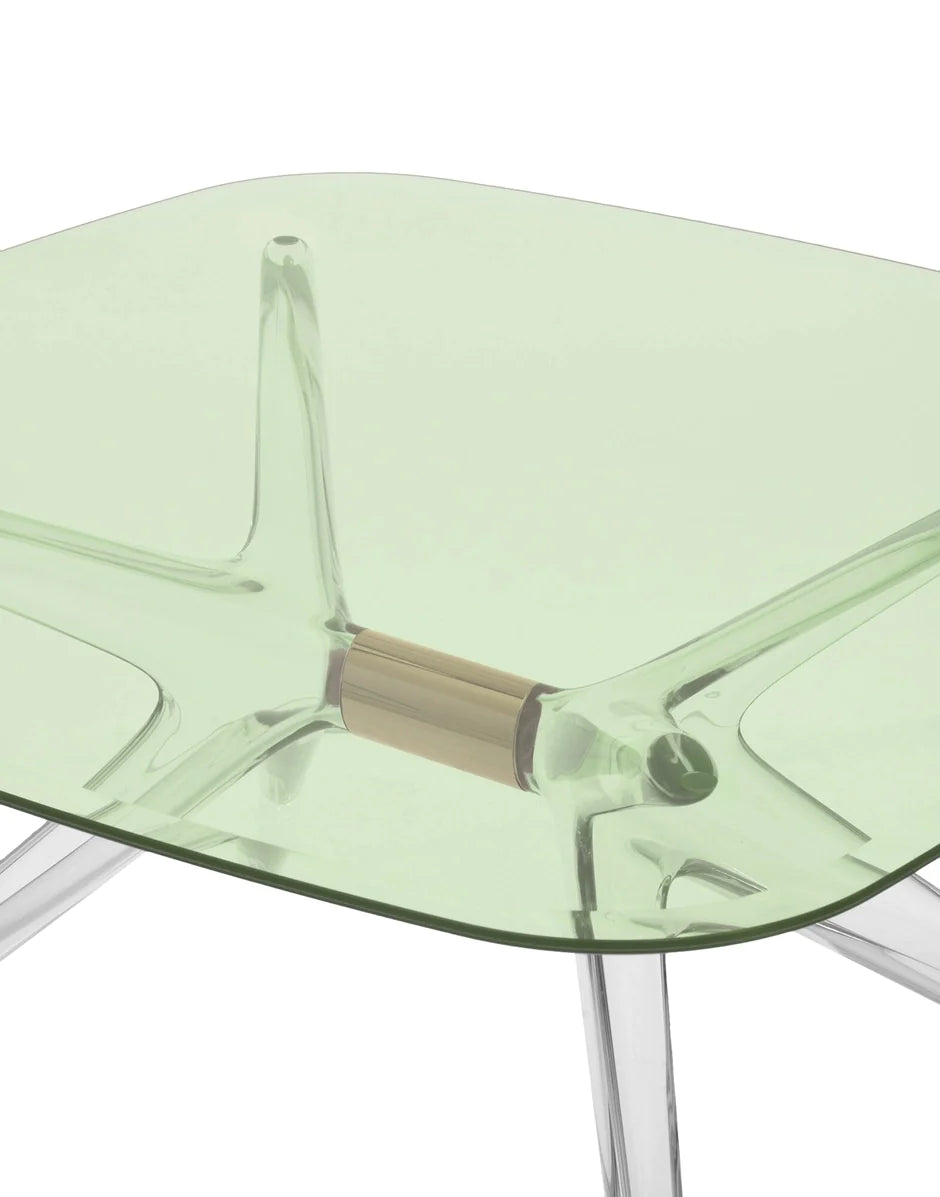 Table d'appoint Kartell Blast carré, bronze / vert