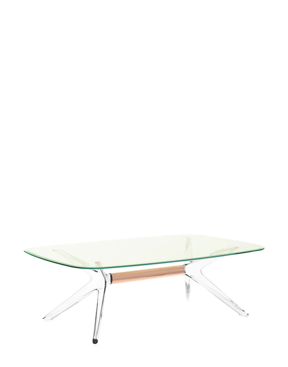 Tavolo laterale Kartell Blast Rettangolare, bronzo/verde