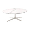 Kartell Multiplo Table Low Round With Star Base Marble ⌀118 Cm, White